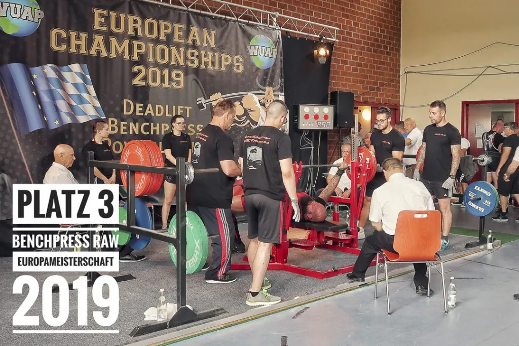 Silber und Bronze bei der Powerlifting Europameisterschaft der WUAP 2019