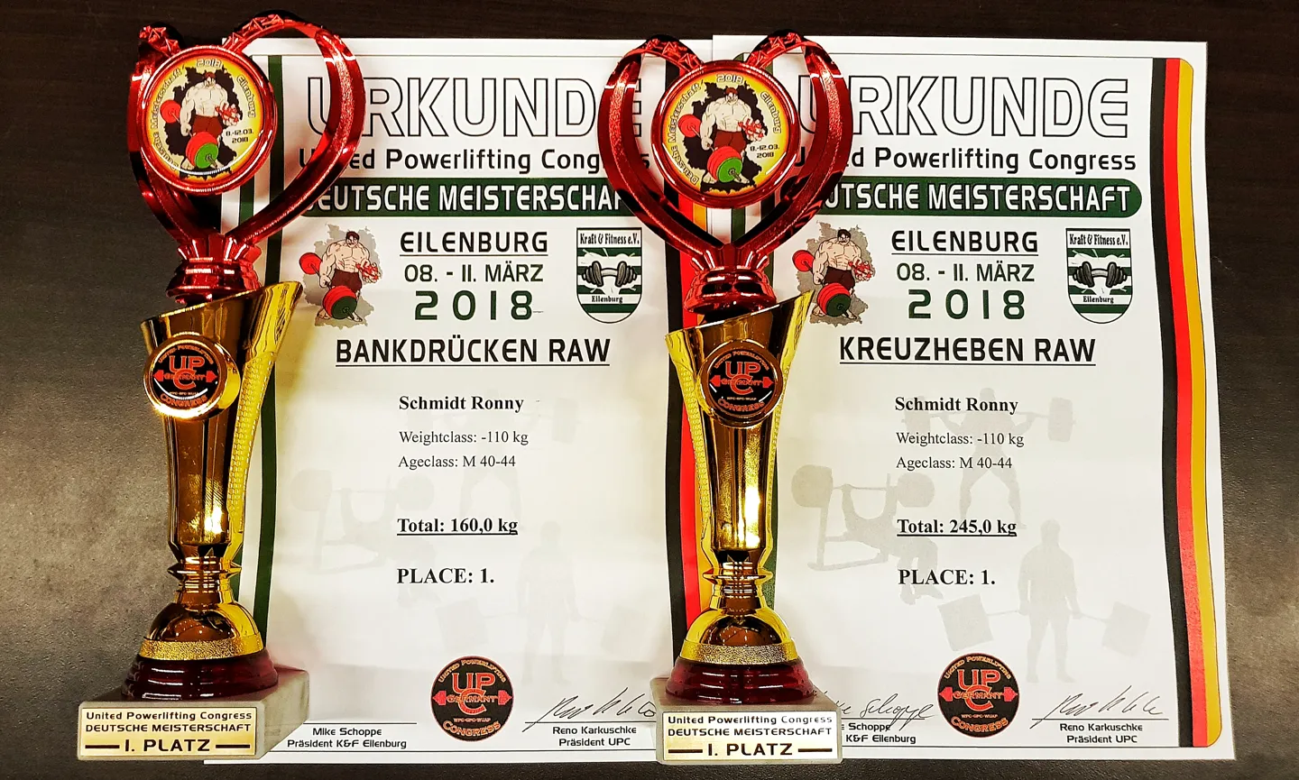 Deutsche Meisterschaft des UPC 2018 – 3x Gold für Naunhof